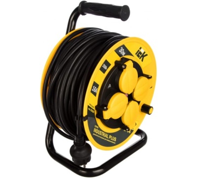 Удлинитель на катушке IEK Industrial plus 4х30м УК30 3х1.5 WKP15-16-04-30-44 прокат